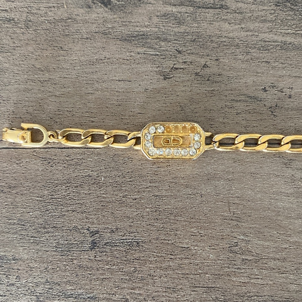 Christian Dior bracelet vintage missing rhinestones - Picture 8 of 12